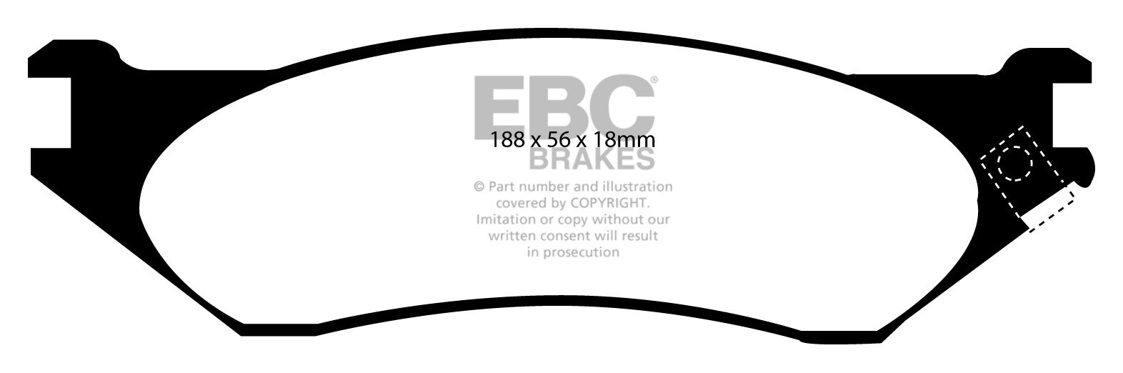 EBC Brakes DODGE (USA) Ram Pick-Up (1500) (4WD) Remblokken voorz