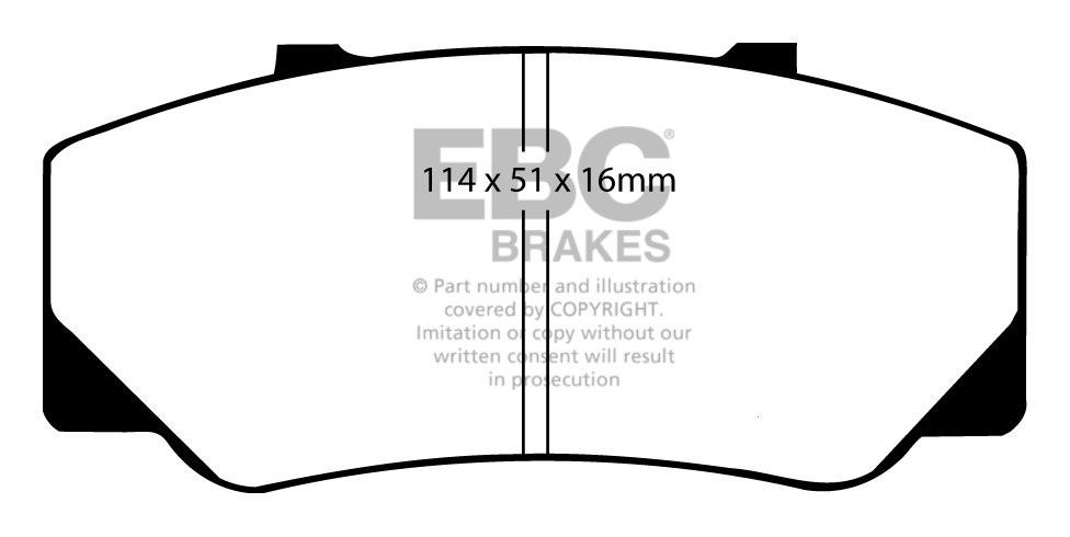 EBC Brakes VOLVO 740 2.0 84-87 Remblokken voorzijde