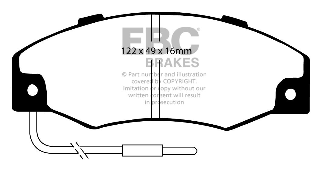 EBC Brakes RENAULT 21 2.0 86-96 Remblokken voorzijde