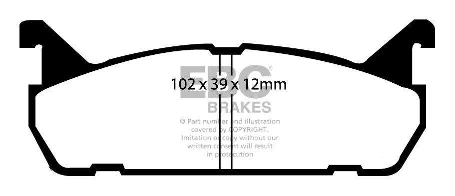 EBC Brakes Mazda AZ-3 1.8 (ABS) 93-98 Remblokken achterzijde
