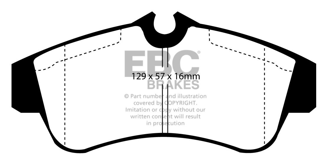 EBC Brakes NISSAN Primera 2.0 (P11) 96-2002 Remblokken voorzijde