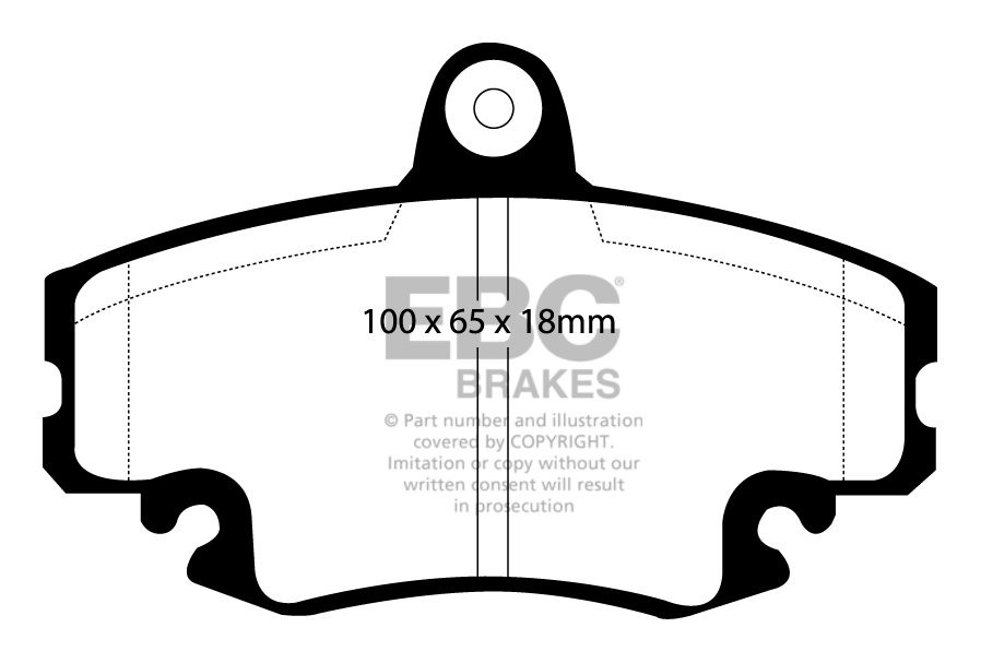 EBC Brakes RENAULT Clio 1.9 D 98-2001 Remblokken voorzijde