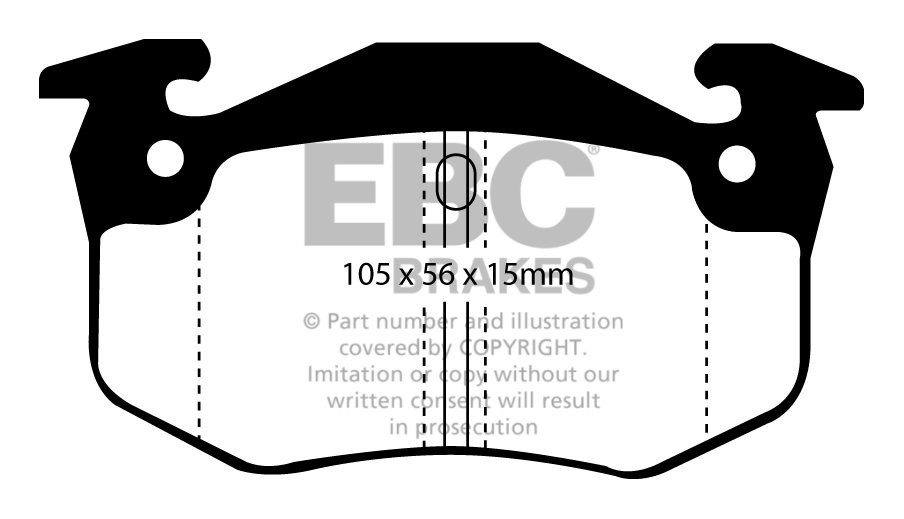 EBC Brakes RENAULT Safrane 3.0 Twin Turbo Quadra 94-96 Remblokke