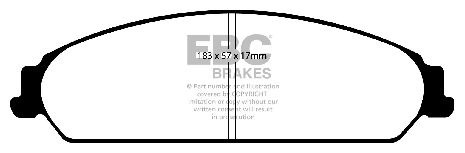EBC Brakes LANCIA Thema 3.6 2011-.. Remblokken voorzijde yellows