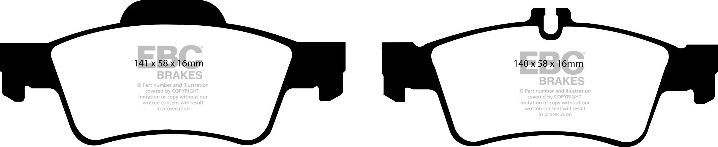 EBC Brakes MERCEDES S-Class (W220) S500 4-Matic 2002-2006 Remblo
