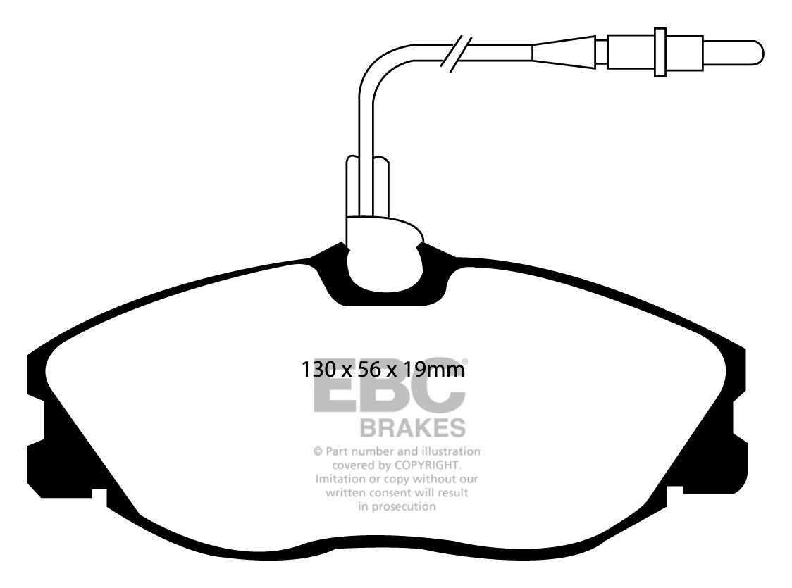 EBC Brakes PEUGEOT 406 2.2 2000-2002 Remblokken voorzijde greens