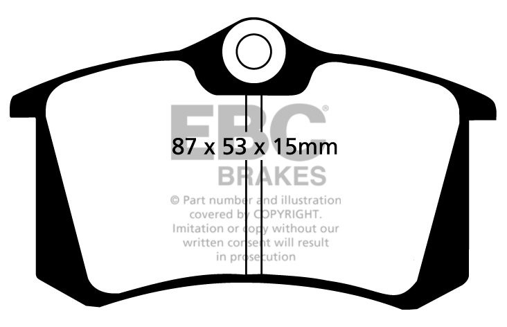 EBC Brakes RENAULT Megane CC 1.4 2010-.. Remblokken achterzijde