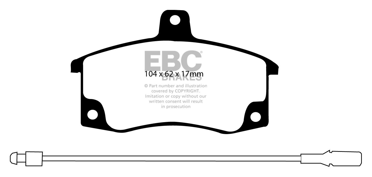EBC Brakes LADA Priora 1.6 2007-.. Remblokken voorzijde