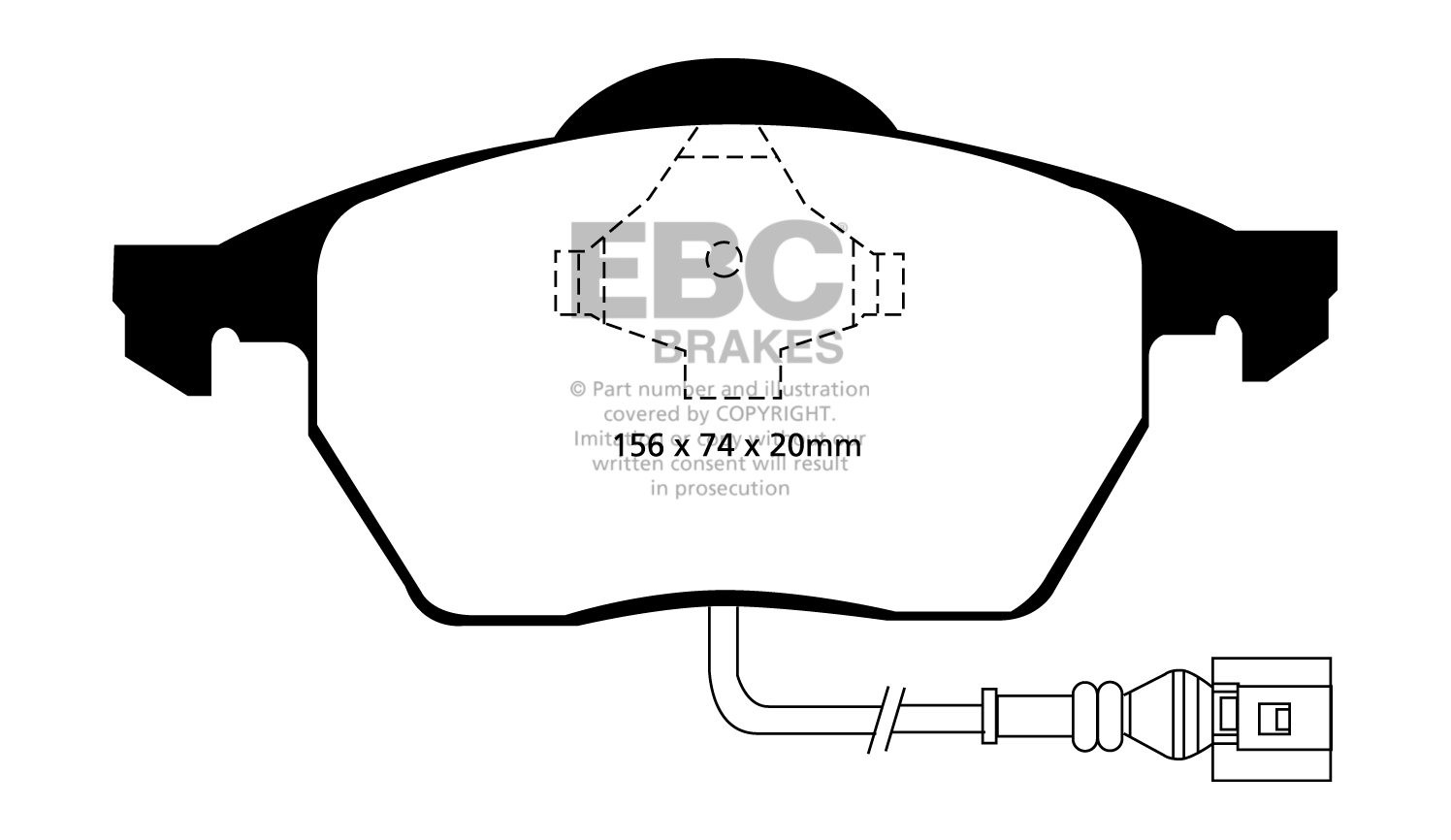 EBC Brakes VW Bora 1.8 Turbo 2001-2005 Remblokken voorzijde gree