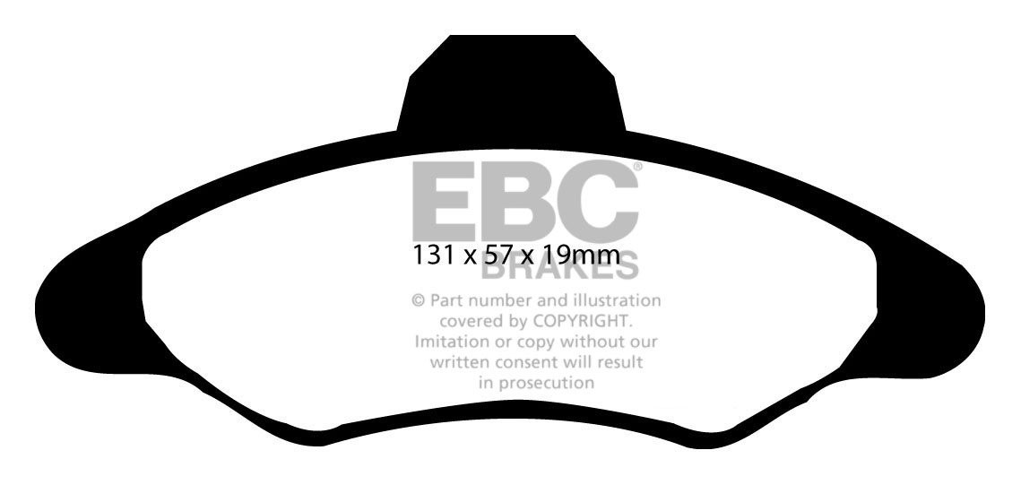 EBC Brakes FORD Orion 1.8 D 90-94 Remblokken voorzijde greenstuf