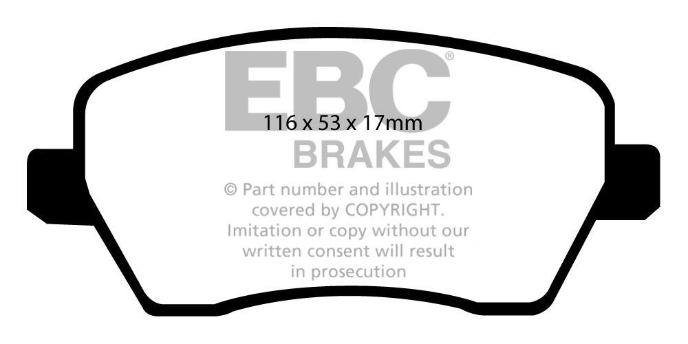 EBC Brakes SUZUKI Swift 1.5 2005-2010 Remblokken voorzijde green
