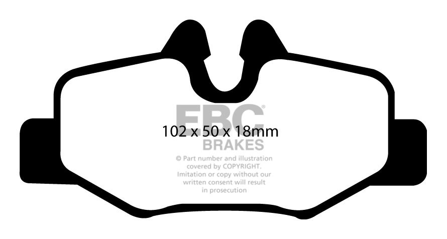 EBC Brakes MERCEDES Viano 3.7 2005-.. Remblokken achterzijde gre