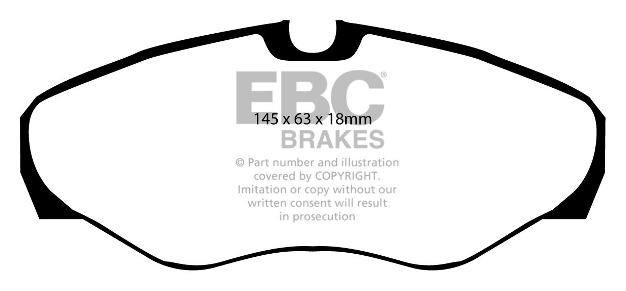 EBC Brakes OPEL Vivaro 2.5 TD 2001-.. Remblokken voorzijde