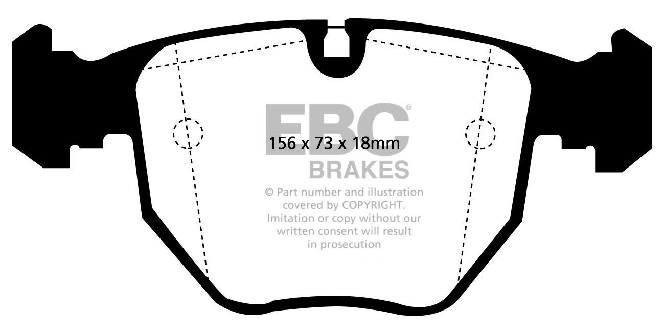 EBC Brakes BMW M5 4.9 (E39) 99-2003 Remblokken voorzijde yellows