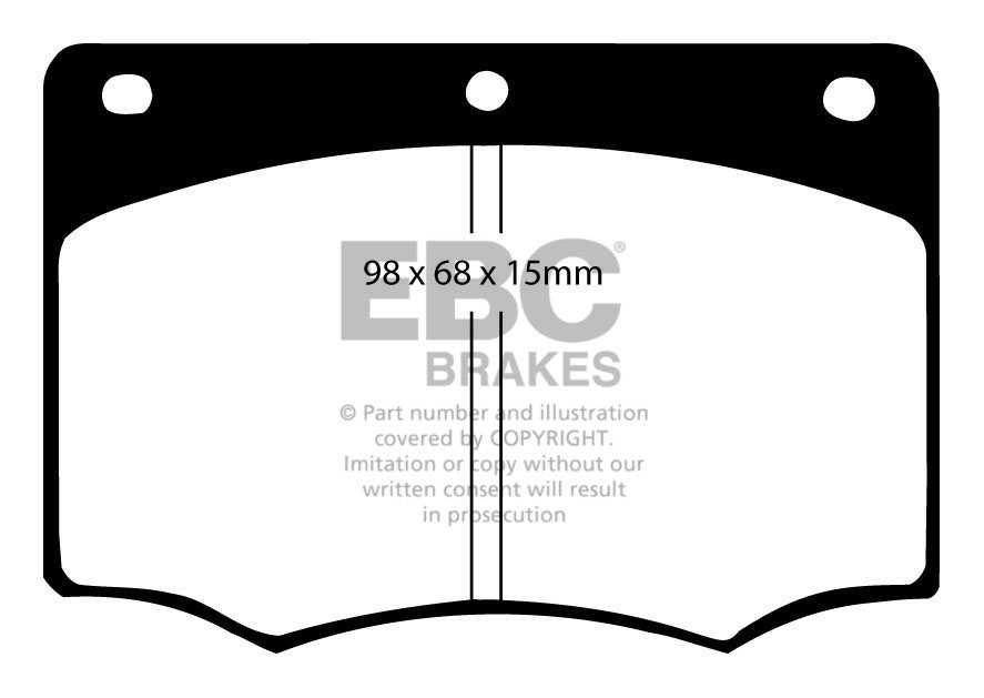 EBC Brakes TVR 350 3.9 90-91 Remblokken voorzijde