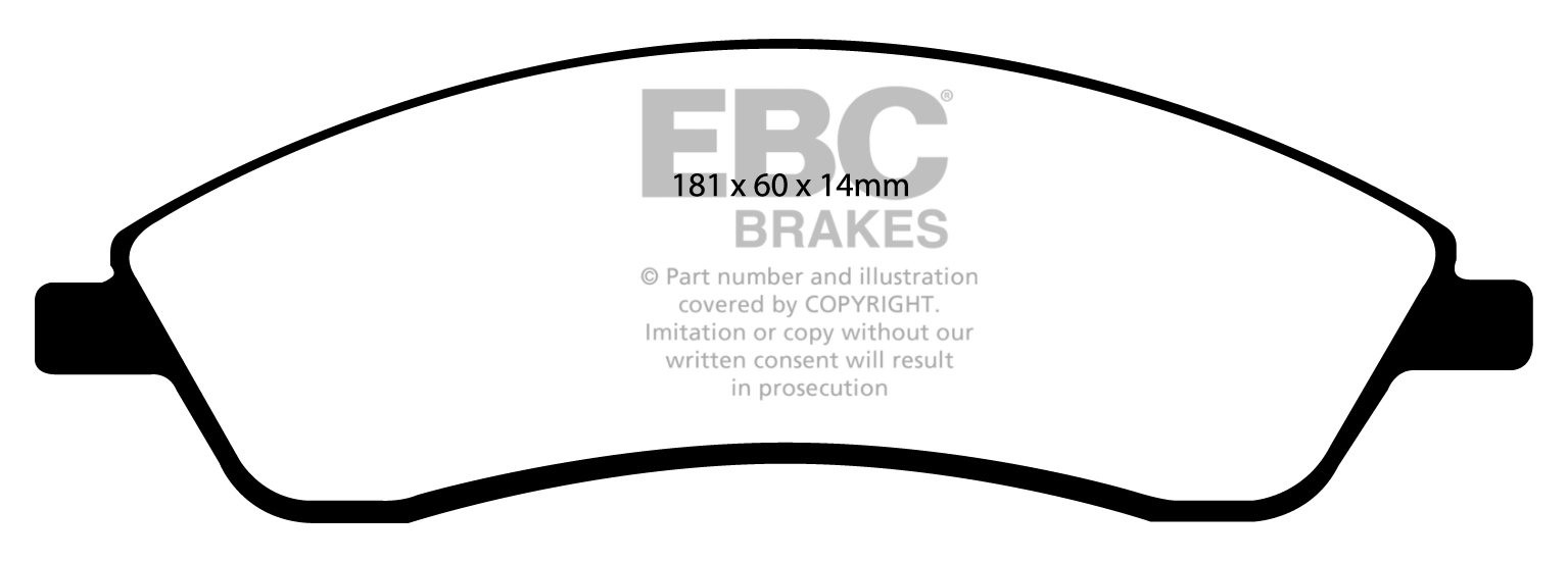 EBC Brakes VAUXHALL (OPEL) Ventora 3.3 68-72 Remblokken voorzijd