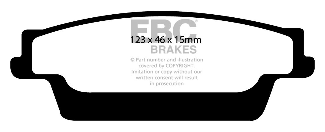 EBC Brakes AC Cobra 4.7 63-69 Remblokken voorzijde