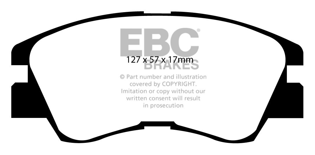 EBC Brakes MITSUBISHI Pajero 2.5 TD (L144) 88-91 Remblokken voor