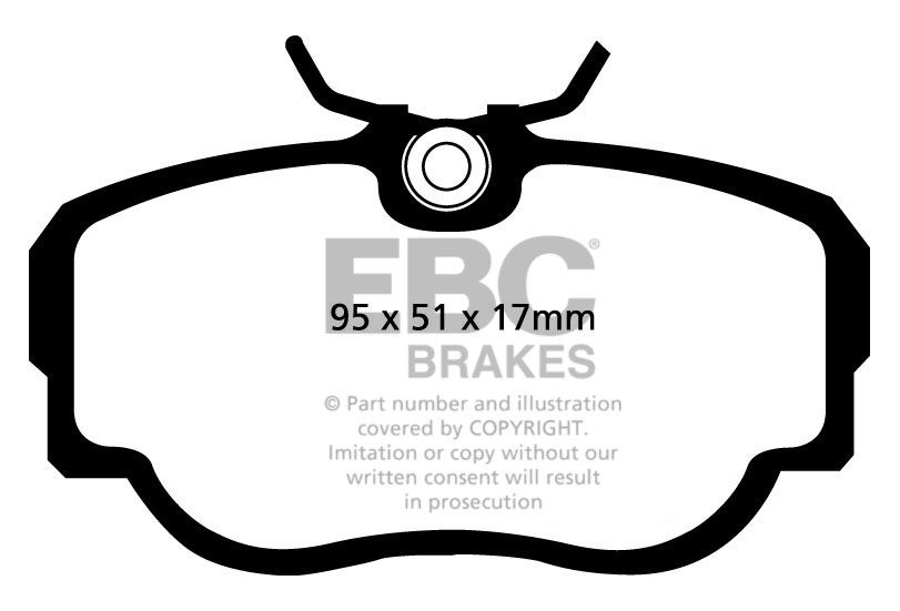 EBC Brakes SAAB 9000 2.0 Turbo 84-86 Remblokken voorzijde greens