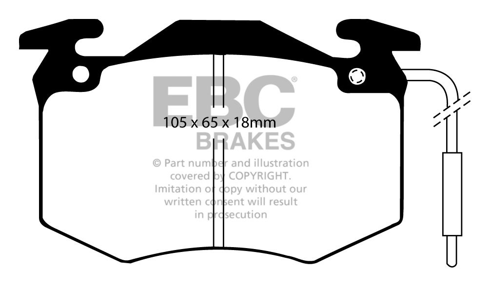 EBC Brakes TALBOT Tagora 2.2 81-84 Remblokken voorzijde