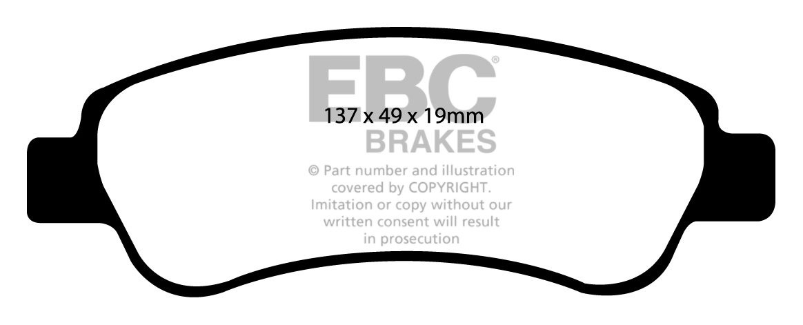 EBC Brakes FIAT BEDRIJFSWAGEN Ducato 2.2 TD (1100/1500kg) 2006-.