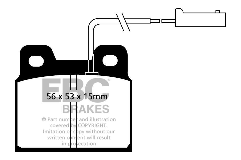 EBC Brakes ALFA ROMEO Alfa 75 1.8 89-92 Remblokken achterzijde
