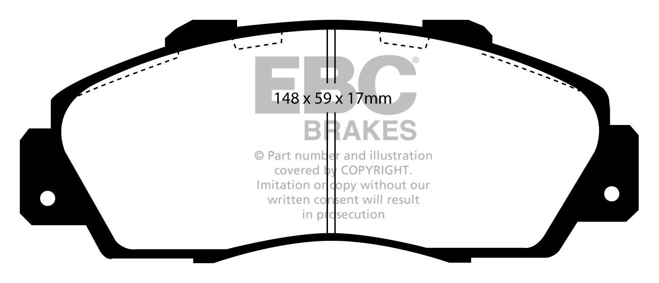 EBC Brakes ROVER 600 2.0 TD 96-2000 Remblokken voorzijde