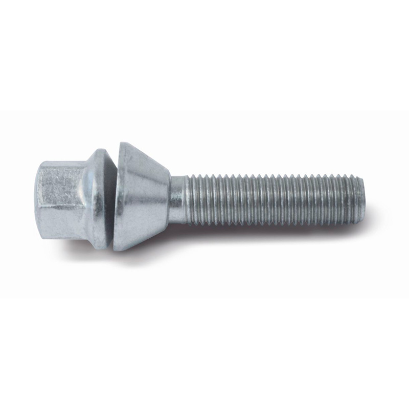 H&R Wielbout konisch met beweegbare ring M12x1.50 - Lengte 34mm (Bv.  Renault, Saab)