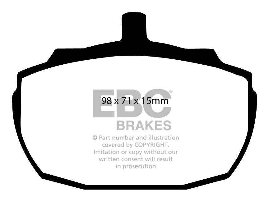 EBC Brakes MORGAN Plus 4 2.0 2004-.. Remblokken voorzijde greens