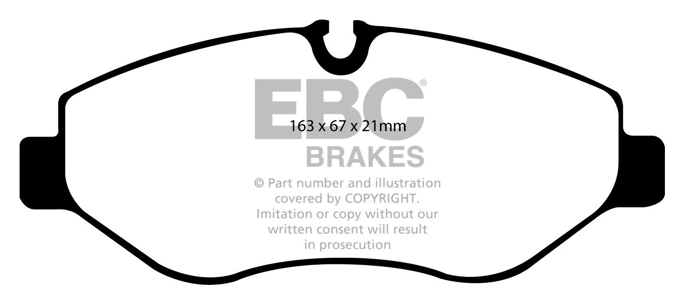 EBC Brakes VW BEDRIJFSWAGEN Crafter 35 2.5 TD 2006-.. Remblokken