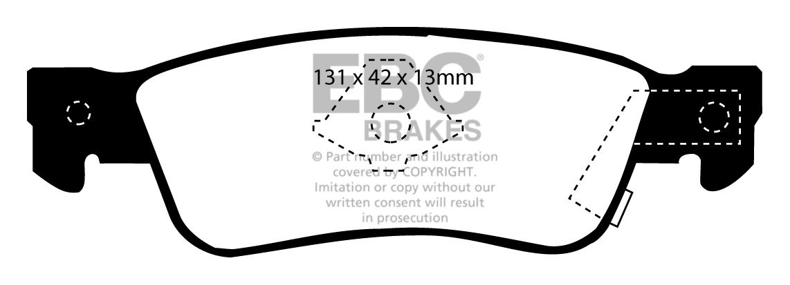 EBC Brakes VAUXHALL (OPEL) Frontera 2.4 91-95 Remblokken achterz