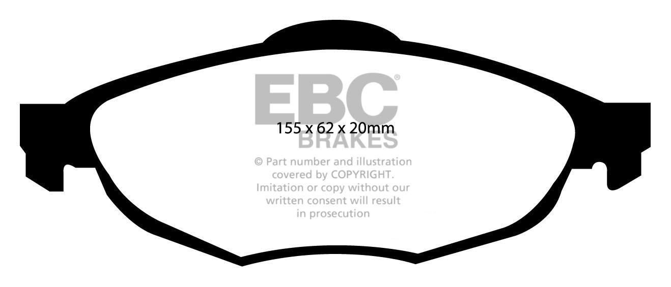 EBC Brakes CHRYSLER (USA) Sebring 2.0 2001-2006 Remblokken voorz