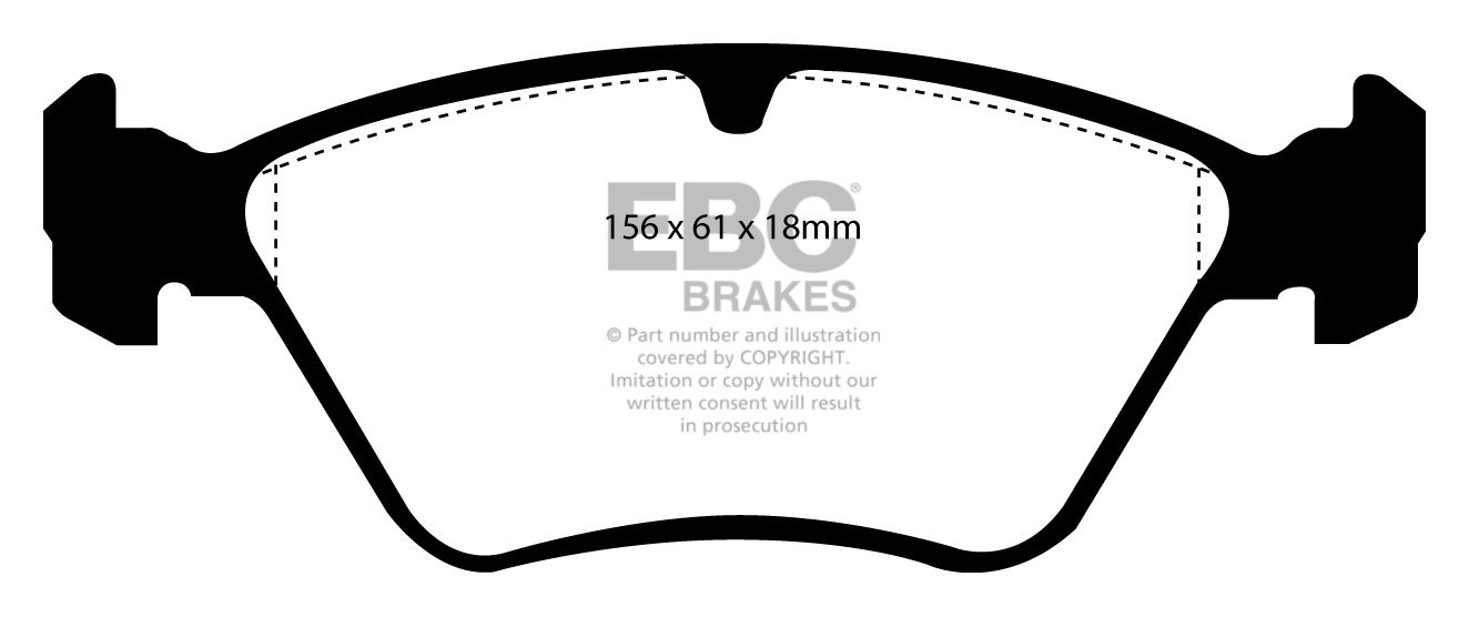 EBC Brakes SAAB 900 2.5 93-96 Remblokken voorzijde