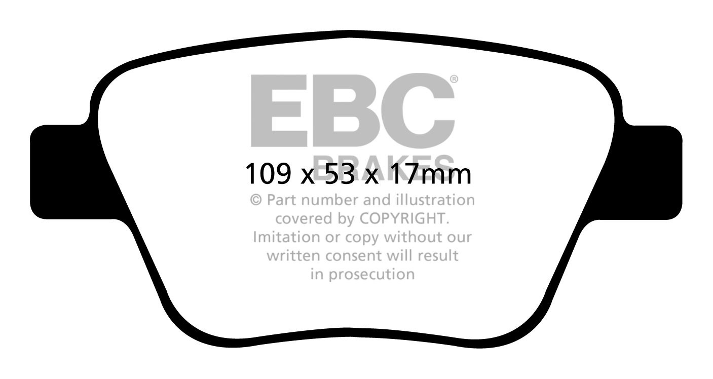 EBC Brakes VW Caddy Maxi 2.0 TD 2009-.. Remblokken achterzijde
