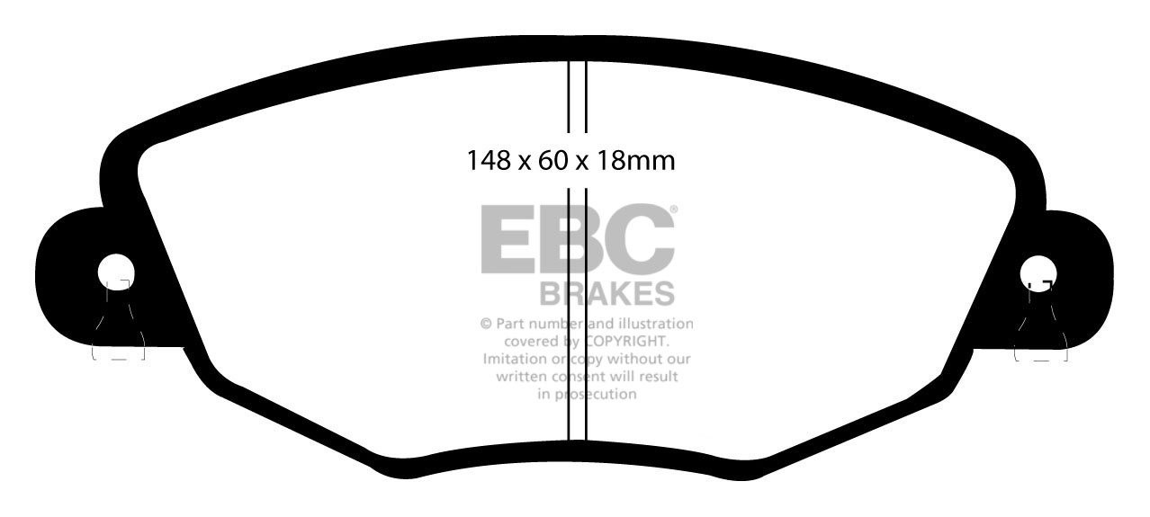 EBC Brakes FORD Mondeo (Station) 2.2 TD 2004 Remblokken voorzijd
