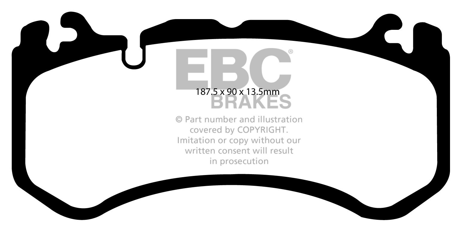 EBC Brakes MERCEDES E-Class (W212)(S212) E63 AMG 2010-.. Remblok