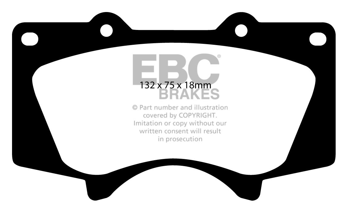 EBC Brakes MITSUBISHI Pajero 3.8 (V98) 2006-.. Remblokken voorzi