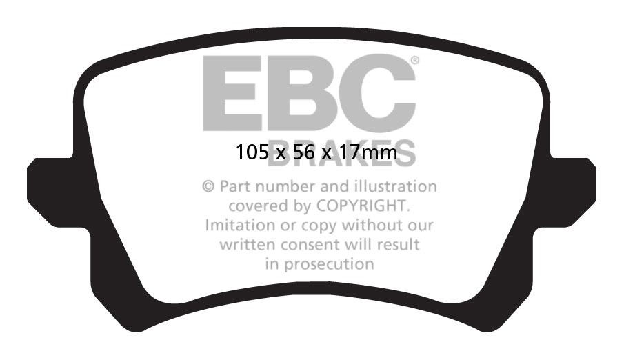 EBC Brakes SEAT Alhambra 2.0 TD (140) 2010-.. Remblokken achterz