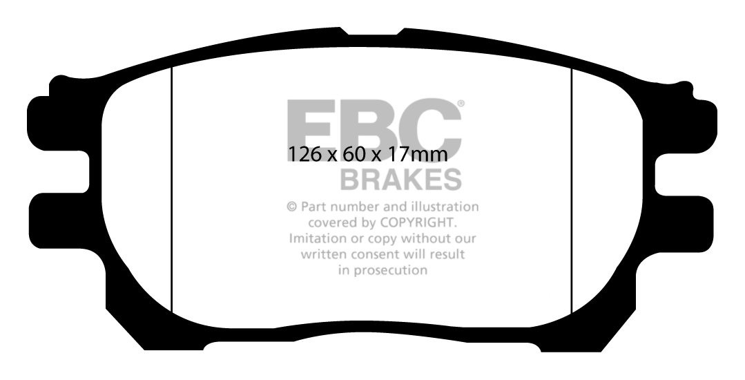 EBC Brakes TOYOTA Previa 2.4 2003-2007 Remblokken voorzijde