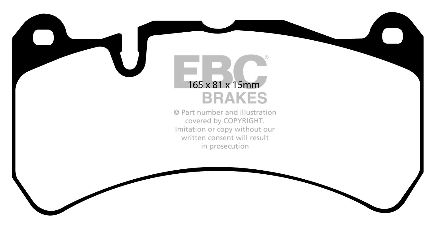 EBC Brakes MASERATI Gran Turismo 4.7 2008-.. Remblokken voorzijd