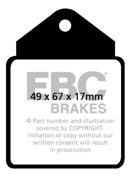 EBC Brakes JAGUAR S Model 3.4 63-66 Remblokken voorzijde