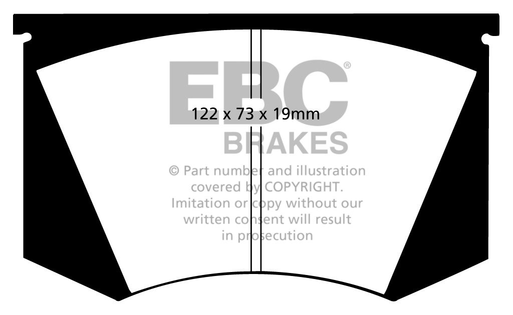 EBC Brakes DE TOMASO Deauville 5.7 71-85 Remblokken voorzijde