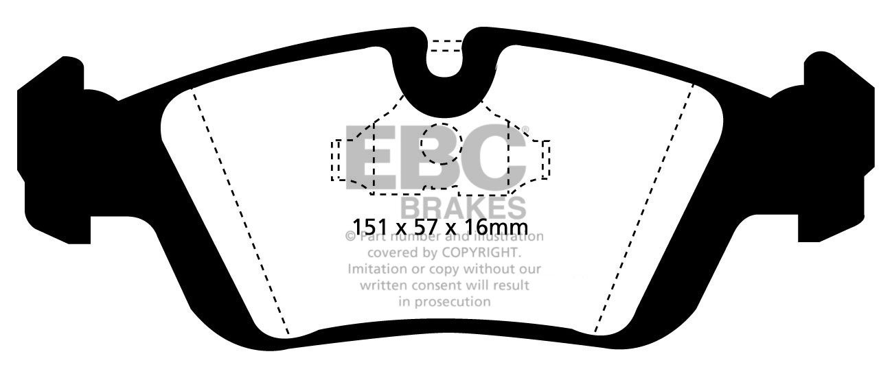EBC Brakes BMW 320 2.0 (E46) 99-2000 Remblokken voorzijde