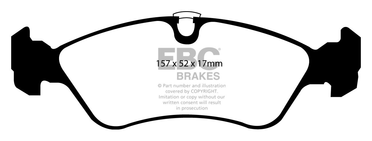 EBC Brakes OPEL Vectra B 1.6 8v 95-2000 Remblokken voorzijde gre