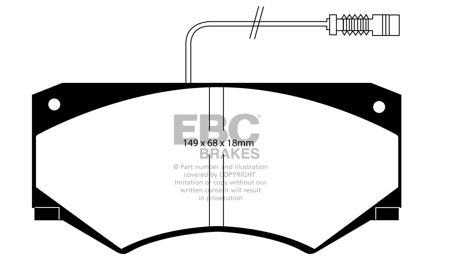 EBC Brakes MERCEDES G-Wagon (W463) G300 D 96-.. Remblokken voorz
