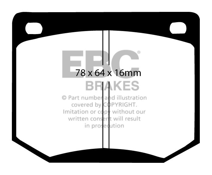 EBC Brakes SAAB 900 2.0 Turbo 79-87 Remblokken voorzijde greenst