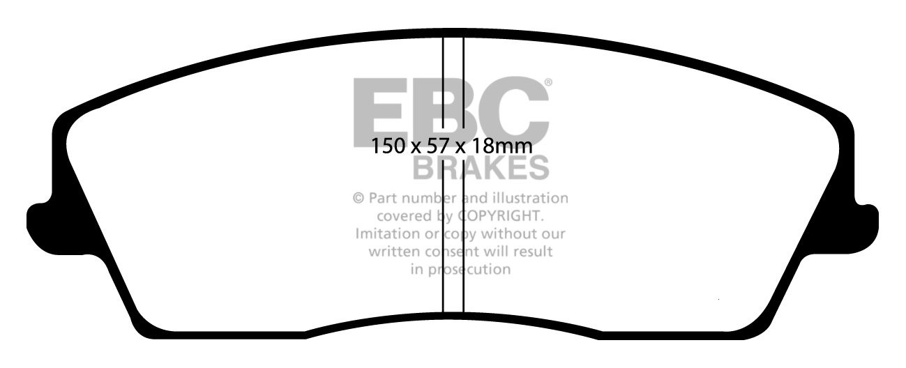 EBC Brakes DODGE (USA) Magnum 3.5 2004-.. Remblokken voorzijde
