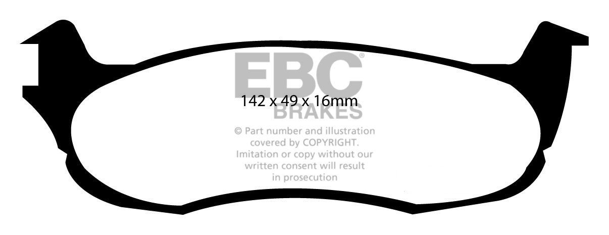 EBC Brakes FORD F-150 Lightning 5.4 2000-2004 Remblokken achterz