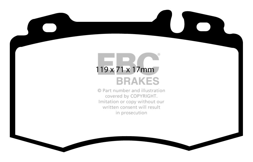 EBC Brakes MERCEDES CL-Class (C215) CL600 99-2002 Remblokken voo