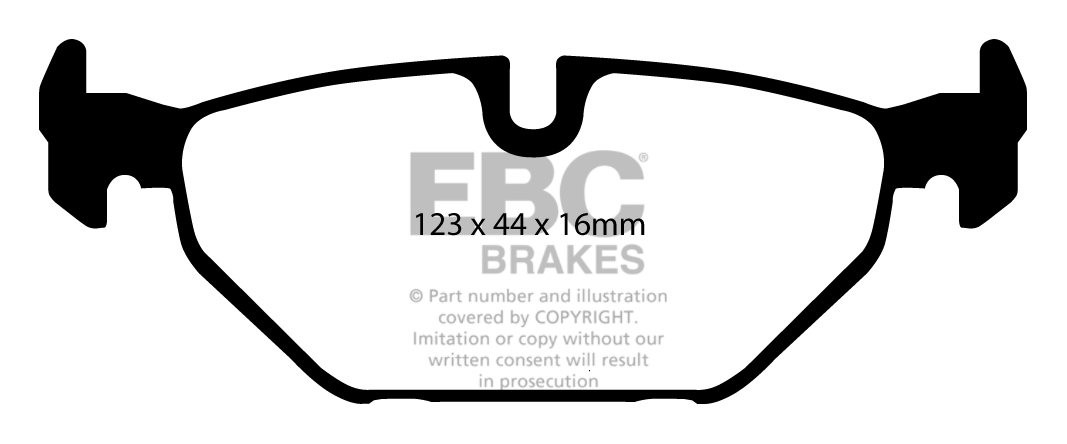 EBC Brakes SAAB 9-mei 2.3 Turbo 99-2001 Remblokken achterzijde r